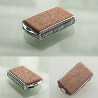 Car Leather Remote Key Case Replacement Key Cover for XC60 XC90 XC40 C40 S40 S80 S90 S60 Wooden Car Remote Key Shell Key Case