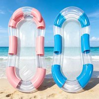 Inflatable bed for adults, floating water mattress, inflatable floating lounge chair, thick swimming pool ring, net bed, floatin