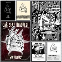 Band Car Seat Headrest Poster Poster Wall Sticker Waterproof Self Adhesive HD Art Bedroom Bar Decor