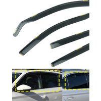 4pcs/set For Skoda Superb MK3 3V3 3V5 2015-2023 Window Wind Rain Sun Deflectors Protector Guard Sheet Tea translucent