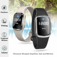 Portable Anti-mosquito Bracelet M2 Adjustable Anti-mosquito Wristband Display with time USB Charging Repellent Bracelet