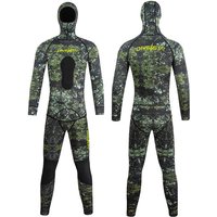 New 3MM Neoprene Spearfishing Wetsuit One Piece Long Sleeve Diving Suit Camouflage Winter Swimwear Deep Dive Surfing Suits