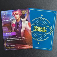 DIY Riftbound League of Legends Trading Card Game Spiritforged SFD Ezreal EZ Prodigy 149/221 149a/221 TCG Card Toy