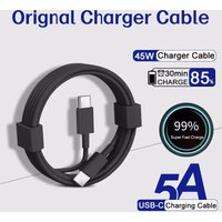 Original Type C Charge Cable 5A PD USB C Fast Charging Data Line For Samsung S24 S23 S20 S21 S22 Plus Ultra