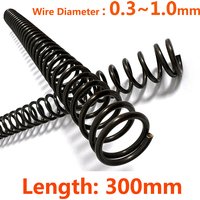 Spring Wire Diameter 0.3/0.4/0.5/0.6/0.7/0.8/0.9/1mm Length 300mm Y-type Compression Spring 65 Manganese Steel Pressure Spring