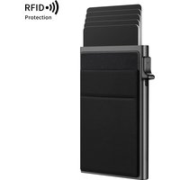 Minimalist Smart Wallet RFID Protection Anti-theft Cards Protectors Card Holder Aluminum Metal Box Cardholder Case Porte Carte