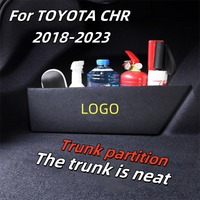For TOYOTA CHR CH-R 2018-2023 Interior Accessories Trunk Partition Velcro Partition Board Storage Box