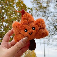 Maple Leaf Keychain Plush Keychain With Nanjing Cultural Factor Soft Key Rings For Backpacks Gifts Decoration Nanjing Souvenir