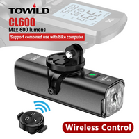 TOWILD CL600LM Bike Light Front Lamp USB Rechargeable LED 2600mAh Bicycle Lights IPX6 Waterproof Headlights Bike Accessories