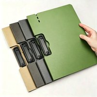 1PC A4 Clipboard Folder with Cover, Document Organizer Padfolio for Business Office School, Writing Paper Holder Gift, A4 Binder