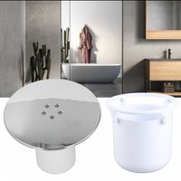 Shower Drain Cover Tray Waste Trap Plug Hole Cover Replacement Chromate Treatment Fast Flow Shower Drain Cover