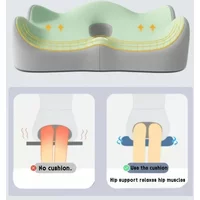 Prostate Cushion Memory Foam Non Slip for Tailbone Sciatica Back Pain Relief Comfort Chair Car Seat Cushion with Cover