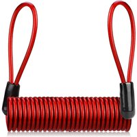 AliExpress cycle zone MTB Road Bike Lock Reminder Cable Coiled Steel Wire Anti-Lost Remind Rope Bicycle Disc Brake Lock Warning Cord Portable Safety
