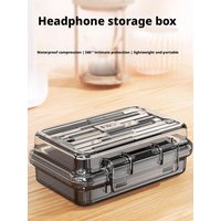 For FiiO NEST Clear Earphone Storage Box Portable Mini Box Earphone Data Cable Waterproof Dustproof Headphones Protection Box