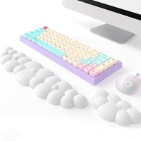 Keyboard Wrist Pad Cloud Hand Rest Comfortable Silicone Desktop Mouse Pad Non-Slip Wrist Rest Keyboard Hand Rest For Office Home