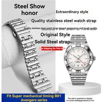 For Breitling Mechanical Chronograph B01 steel band bullet chain Avenger stainless steel Watch band for men 22mm