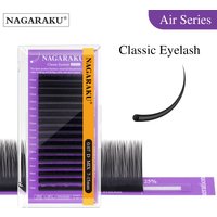 NAGARAKU Air Series Classic Individual Eyelash Extension 5th Generation Exculsive Material Nature Soft Light Matte Black