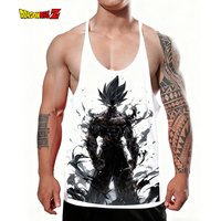 New Goku Men's Tank Top 100%Cotton Vest Japanese Anime Dragon Ball Quick - Dry Sleeveless Singlets Fitness Muscle Building top