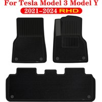 for Tesla Model Y Model 3 2021-2024 RHD Car Floor Mats TPE Waterproof Non-Slip Floor Liners Right Rudder Floor Pad New