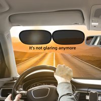 2Pcs Mini Car Side Window Sun Shade Static Cling UV Protection Sunshade Film Summer Heat Insulation Non-marking Car Window Cover