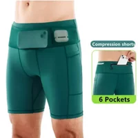 AliExpress NONE Mens Multi Pockets Compression Shorts Marathon Running Quick Dry Exercise Training Jogging Cycling Fitness Tight Breathable Shor