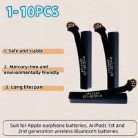 New 25mAh Battery For Airpods 2nd 1st A1722 A2032 A2031 A1604 A1523 For AirPods 1 2 Rechargeable Headphone Battery