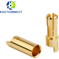 GC5510 10 Pairs 5.5mm Copper Bullet Banana Plug Connectors Male + Female for RC Motor ESC Battery Part