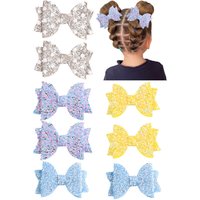 Hair Clips New Rhinestone Glitter Bowknots for Girls Colorful Dot Sequin Hairpins Children Cute Barrettes hairHair Accessories