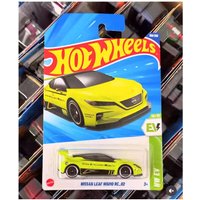 2025J Original Hot Wheels Car Nissan Leaf Nismo RC02 Toys for Boys 1/64 Diecast Vehicles Alloy Models Collection Birthday Gift