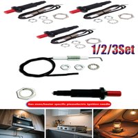 1/2/3Set For Oven Stove BBQ Camping Hiking Push Button Piezo Ignitor With Cable Spark Ignition Kit Pressing Sparking