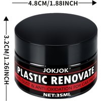 All-In-One Car Interior & Exterior Scratch Remover Wax - Plastic & Restorer with Gloss End, Tire Protectant & Yellowing Repair
