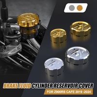 Front & Rear Fluid Reservoir Cover Reservoir Master Tank Cap Pump Cover For Kawasaki Z900RS Cafe 2019 2020 2021 2022 2023 2024
