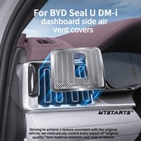 For BYD Seal U DM-i 2020-2025 Center Console Side Air Vent Cover,Stainless Steel Dustproof Grille Guard Interior Protector Trim