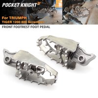 Front Footrest Foot Pedal For Triumph Tiger 1200 Tiger 800 850 Sport Scrambler 1200 Motorcycle Extension Foot Peg Rest Footpegs