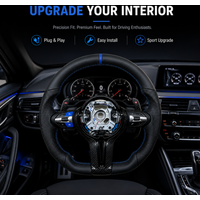 With Blue Mark For BMW M Sport For F10 F12 F30 F32 F34 F45 F22 F39 F15 F16 F25 F26 M3 M5 M6 Upgraded Steering Wheel Carbon Fiber