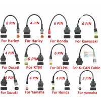 For KTM OBD2 Connector For YAMAHA For HONDA Moto For SUZUKI For Ducati Motorcycle Motobike OBD 2 Extension Cable For Kawasaki