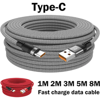 6A Cable USB Type-C Charging Cable Super Fast Charging Data Cable Extended Cable For Xiaomi Switch Sony PS5 8M 5M 3M 2M 1.5M 1M