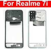 For OPPO Realme 7i RMX2103 Middle Frame Housing Bezel Middle Frame Cover with Side Button and Camera Frame Cover Repair Parts