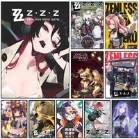 Video Game Zenless Zone Zero Poster HD Sticky Wall Waterproof Home Living Room Bedroom Dorm Bar Aesthetic Decoration