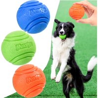 Pet Dog Ball Chew Toys Funny Bouncy Rubber Solid Ball for Small Large Dog Toys Outdoor Throwing Training Toys Supplies