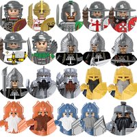 Mini Lord Rings Building Blocks Anime Bricks Elves Orcs Army Dwarf Rohan Knight Game Thrones Mini Action Figure Kids Toys Gift