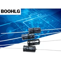 5pcs 25V 220UF 35V 220UF Axial Polarized Electrolytic Capacitor 16V 220UF 8X16mm