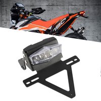 For KTM 790ADV 890ADV Motorcycle Rear Fender Registration Bracket License Plate Holder Frame Tail Tidy with LED light