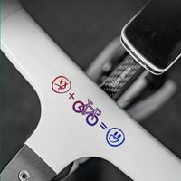 AliExpress NONE 4pcs/Sheet Happy Face Bike Stickers - Road Bike Decor, Universal for Motorcycle & Car, Holiday Gifts