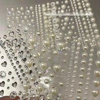 Wedding Face Makeup Pearl Stickers Shiny Tear Rhinestone Stickers Children's Stage Performance Creative Gift Decoration