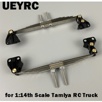 1 Pair Metal Front Suspension Steel Plate Lugs for 1/14 Tamiya RC Truck Tipper SCANIA 770S VOLVO MAN TGX LESU Car Accessories