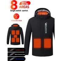 AliExpress TODWARM Heated Jacket Cold-proof Motorcycle Heating Jacket Winter Waterproof Warm Moto Cycling Chaqueta Hooded assault jacket