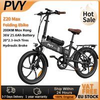 Vélo électrique PVY Z20 MAX, moteur 750W, batterie double 36V 25,6Ah, pneus 20*2,3 pouces, vitesse 25 km/h, autonomie maximale 200 km, frein hydraulique