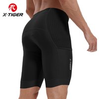 AliExpress X-TIGER Men's Bicycle Cycling Shorts Shock Absorption Sponge Pad MTB Road Bike Shorts Summer Breathable Slim Fit Cycling Tights