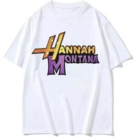 New Hannah Montana Tee Women Modern Style Graphic T Shirt Girl Funny Streetwear Japanese Clothes Y2k Clothes Women Clothing